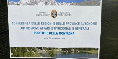 Commissione Montagna - Aosta 30.09.2022